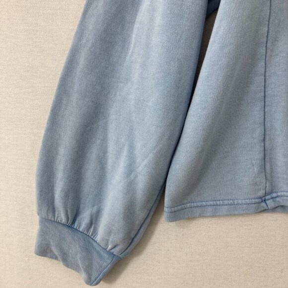 New Wonderly Blue Haze Hoodie Long Sleeve Sweatshirt XL Relaxed Athleisure - Picture 4 of 10